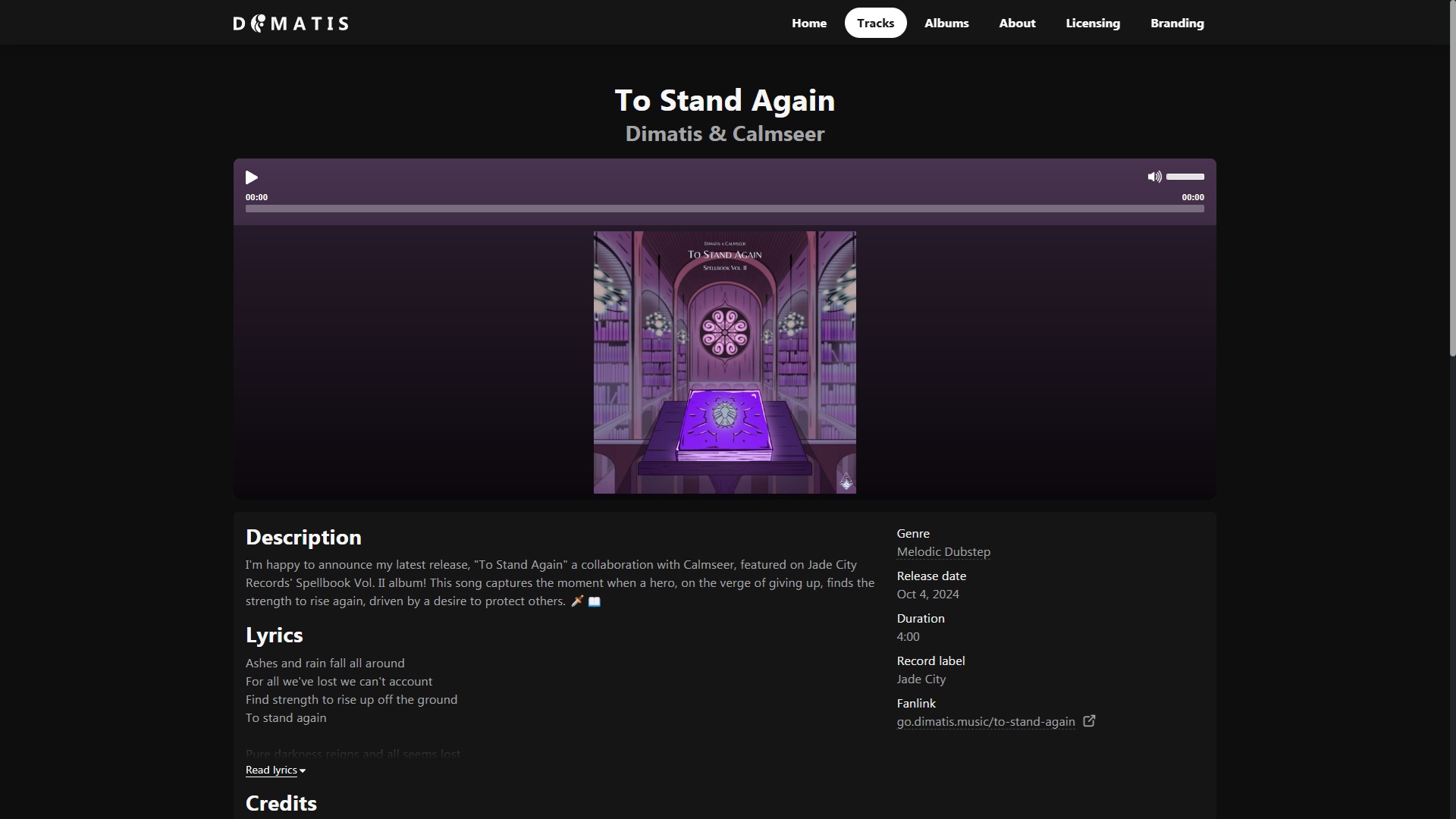 Song page Song page