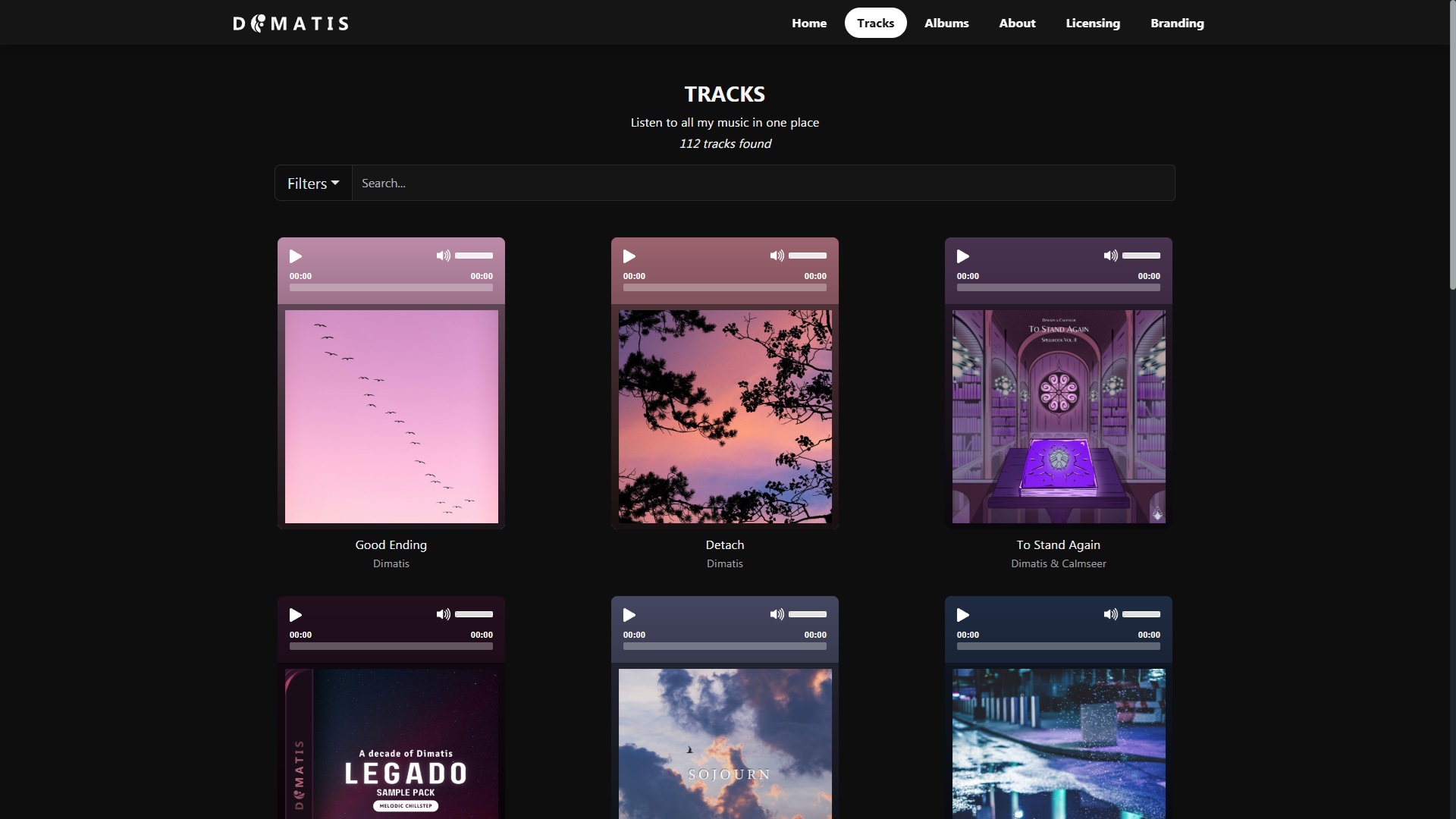 Tracks page Tracks page