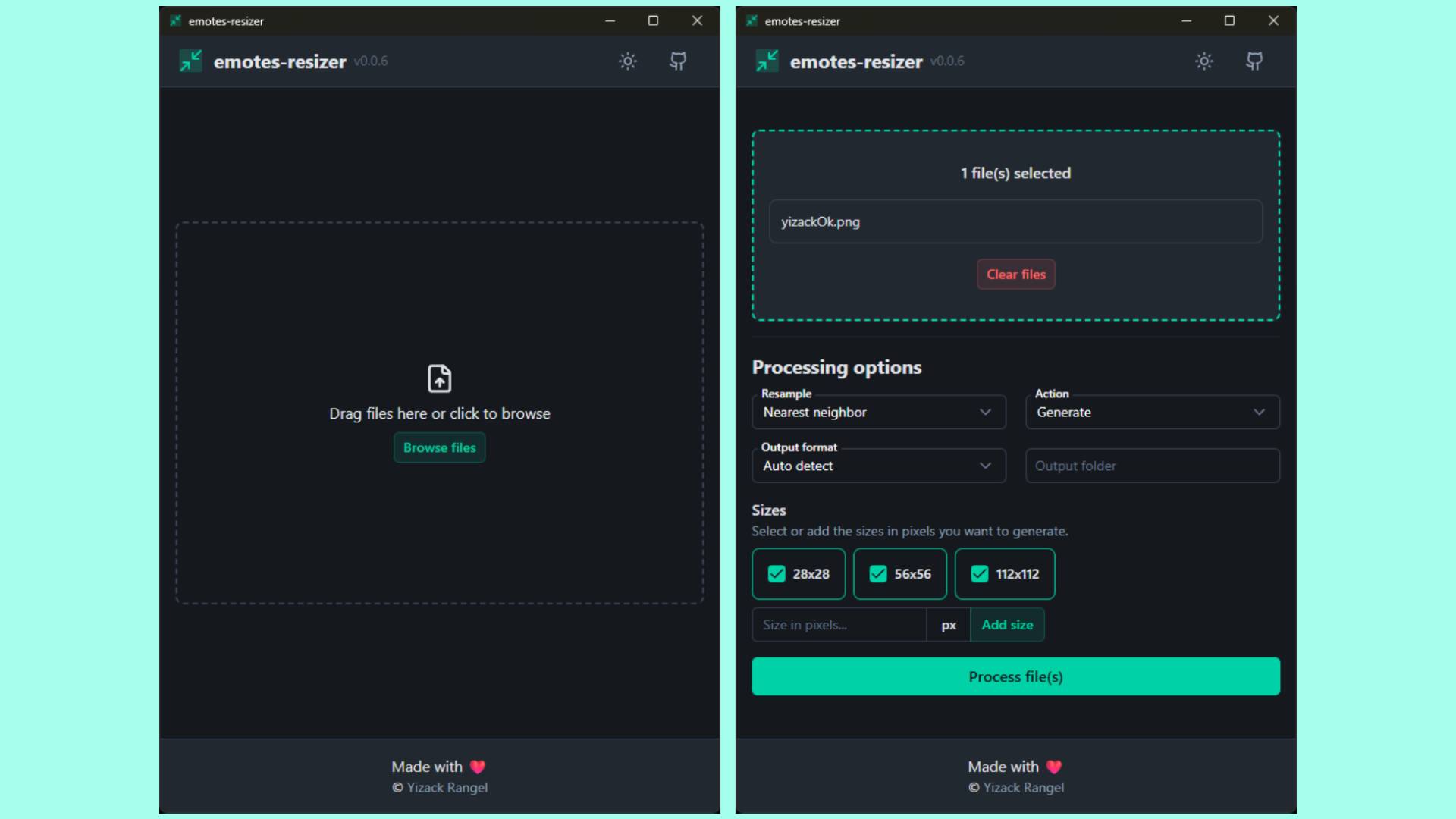 Desktop app screenshots Desktop app screenshots