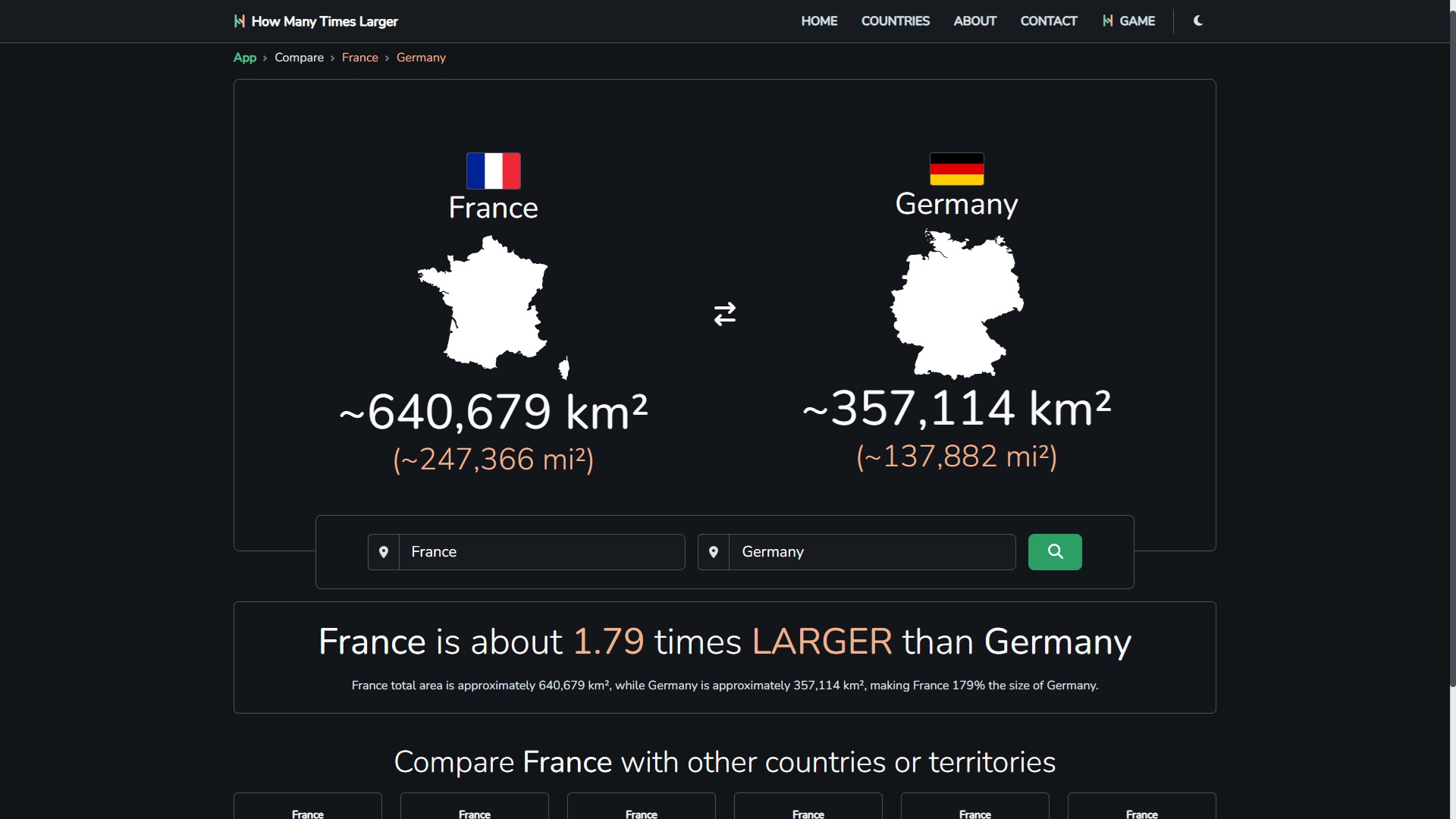 Compare page Compare page