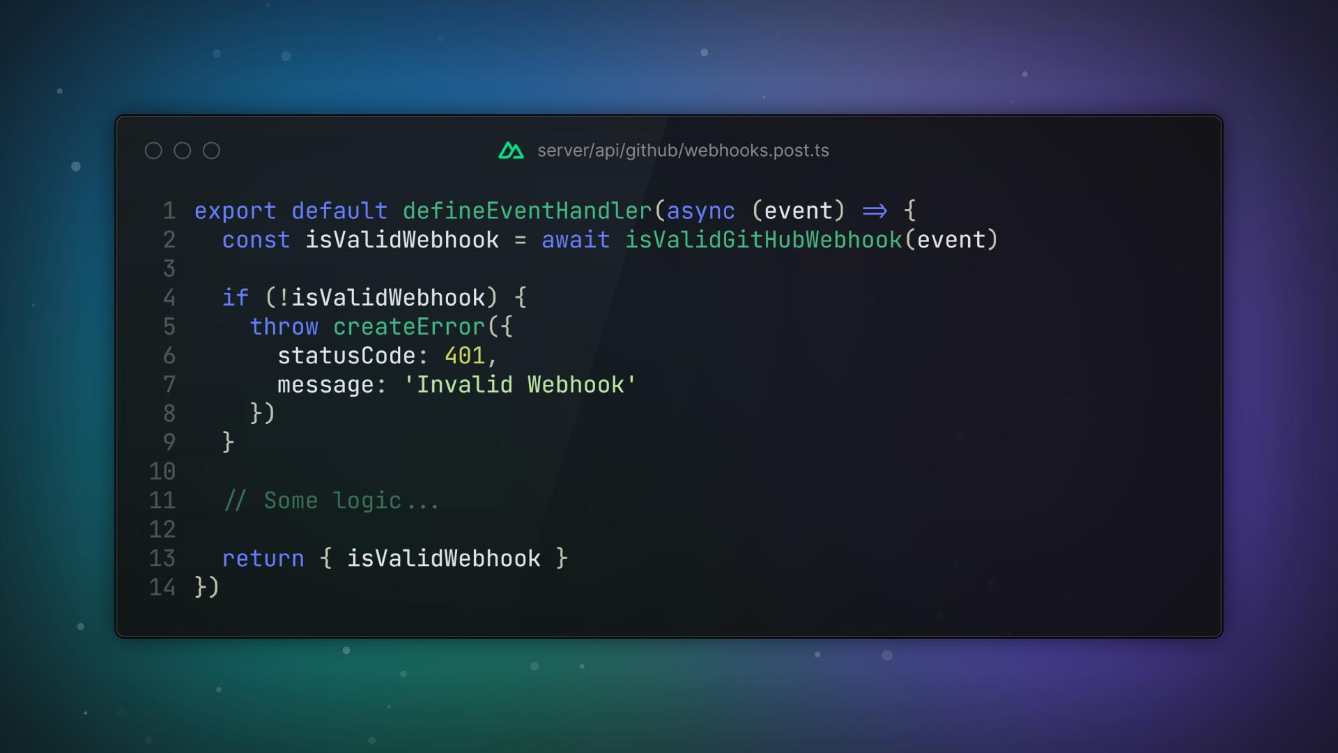 Usage example Usage example